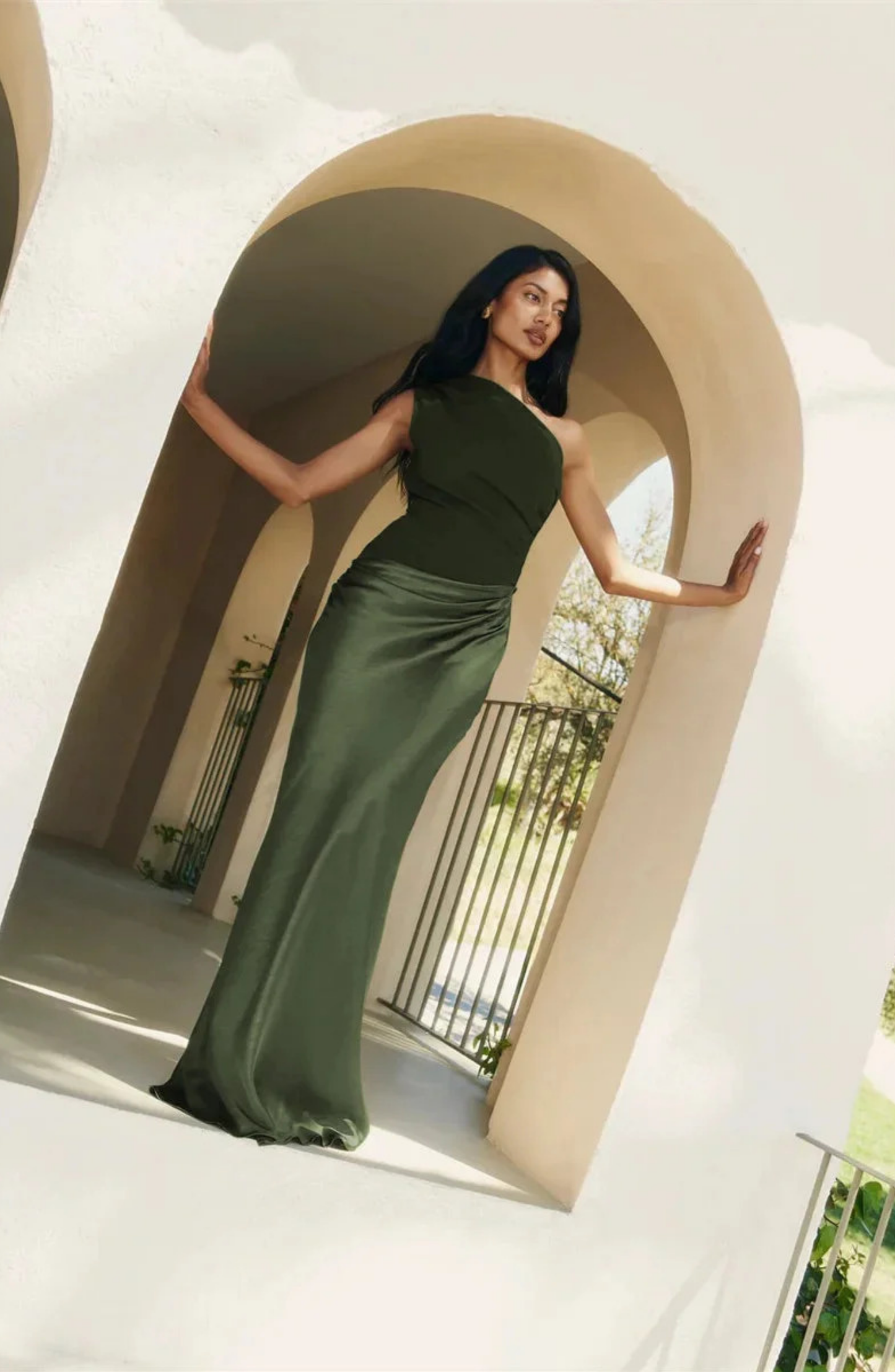 Selina | One-Shoulder Satin Gown